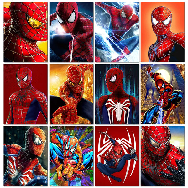 Disney Spiderman Diamond Painting Hero Cartoon Avengers 5D DIY Diamond Embroidery Mosaic Gem Puzzle Gift Home Decor